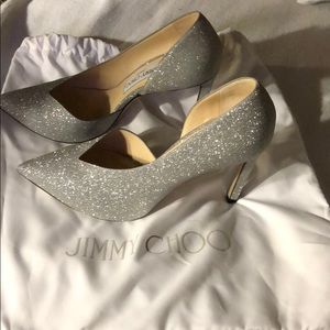 Sophia 85 Jimmy Choo Silver Heels